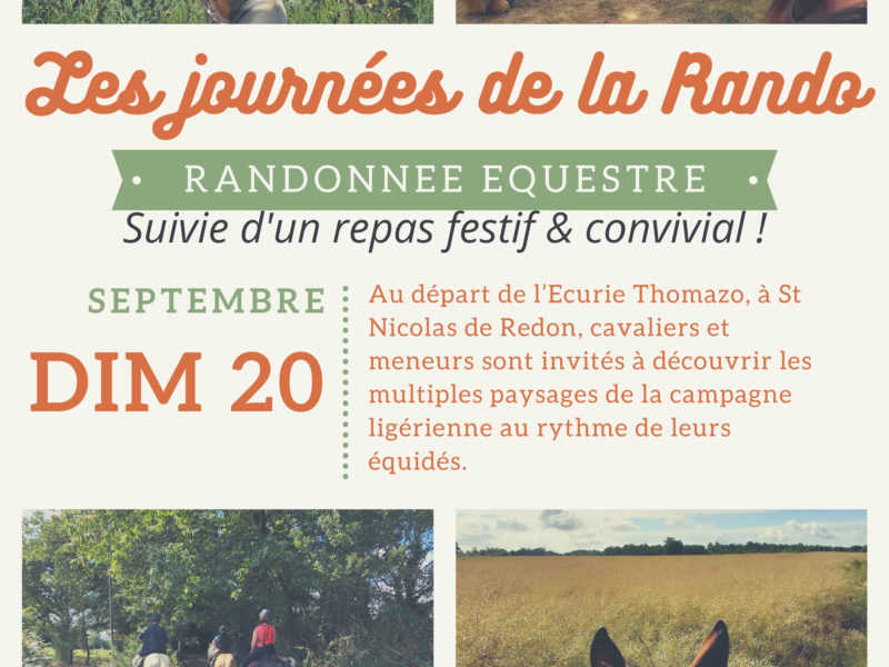 Les journées de la rando…Le 20 septembre en Loire Atlantique