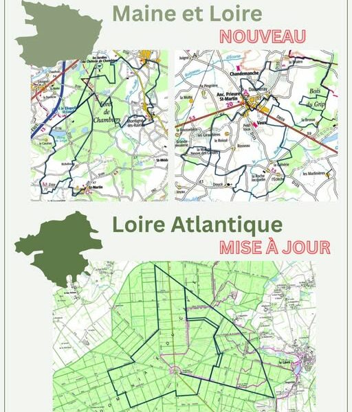 Mise à jour des boucles équestres en Anjou et en Loire-Atlantique Mise à jour des boucles équestres en Anjou et en Loire-Atlantique