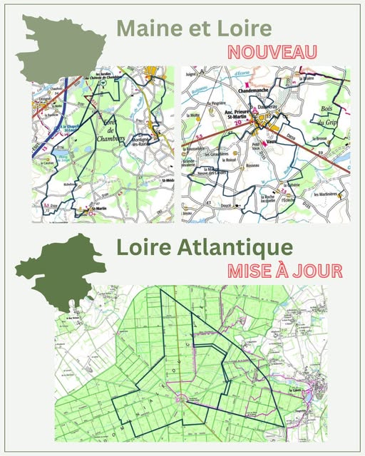 Mise à jour des boucles équestres en Anjou et en Loire-Atlantique