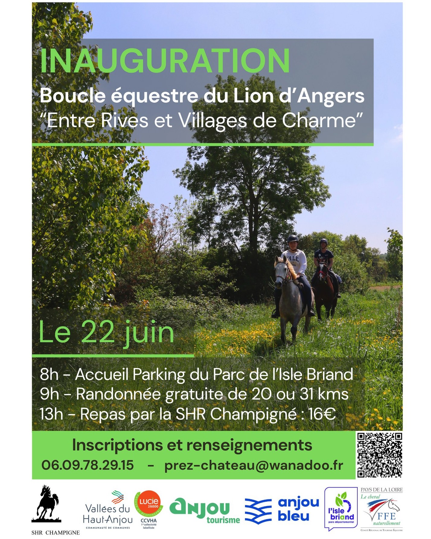 Randonnée inaugurale « Entre Rives et Villages de Charme » autour du Lion d’Angers