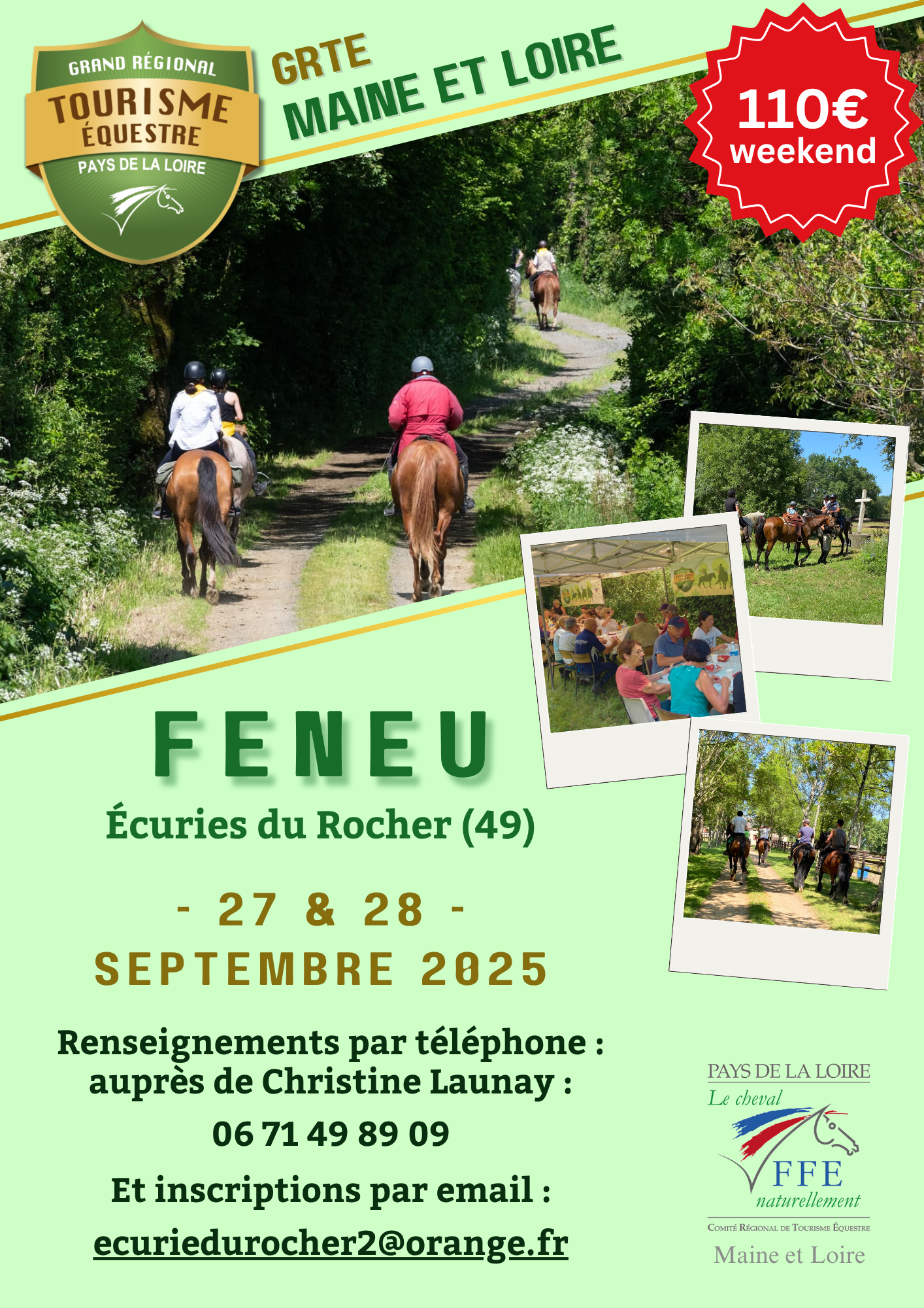 Avant première….les 27 et 28 septembre 2025 pour le GRTE de Maine et Loire