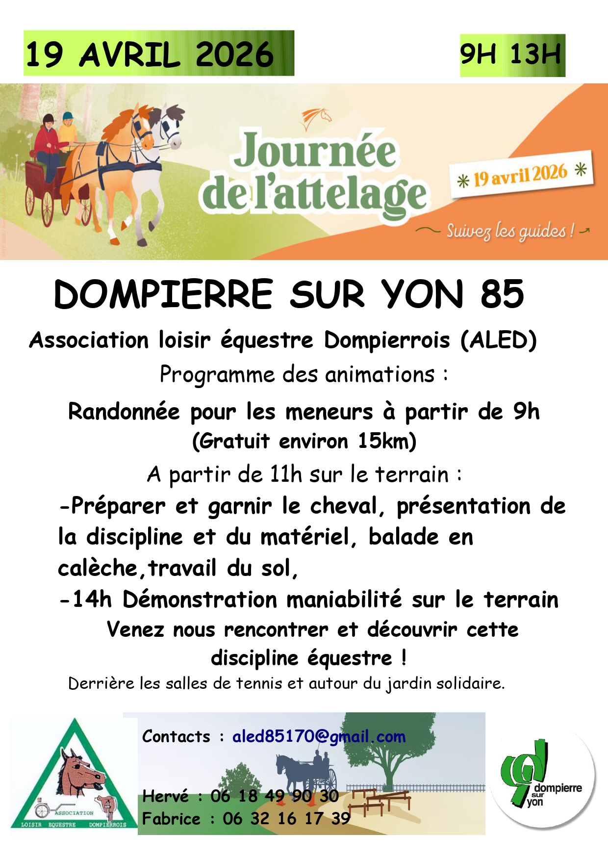 Journée de l&rsquo;attelage à Dompierre sur Yon