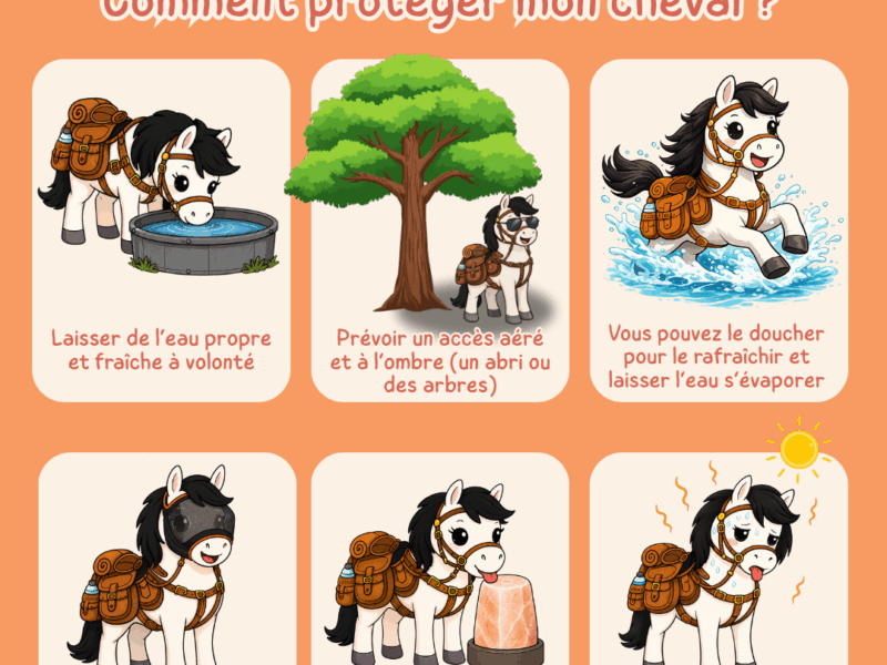 Canicule : protégeons nos chevaux !