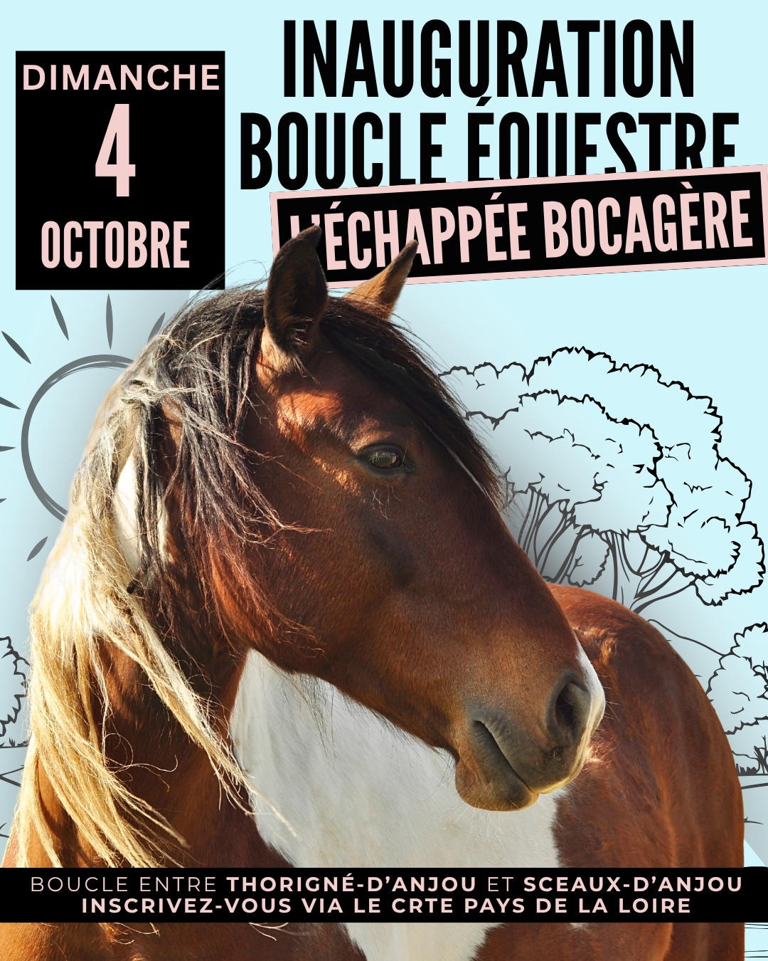 L&rsquo;échappée bocagère, une nouvelle boucle près du Lion d&rsquo;Angers.